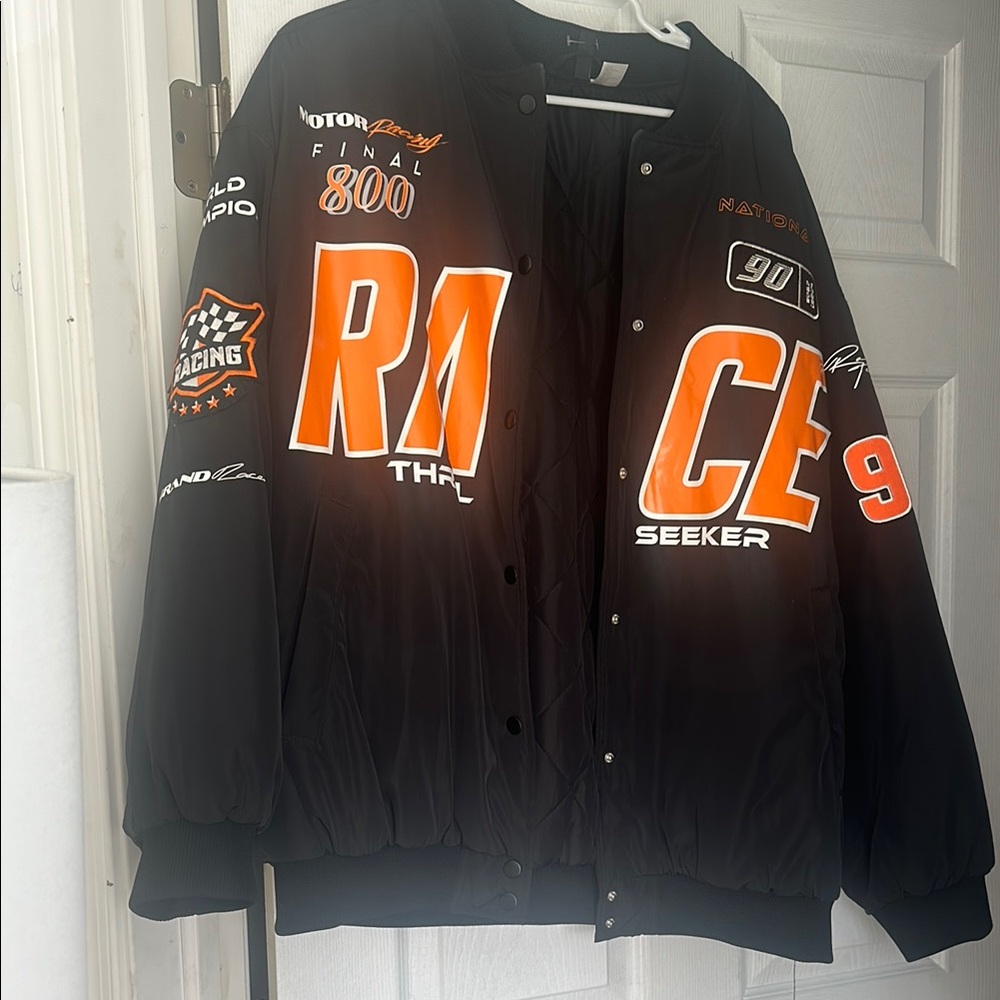 H&M Black Racing Jacket